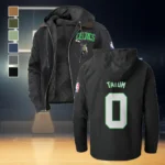 Pure Basketball Spirit Flannel Hoodie, Game Day Hooded Flannel HVN1435BC - Black