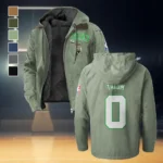 Pure Basketball Spirit Flannel Hoodie, Game Day Hooded Flannel HVN1435BC - Light Green