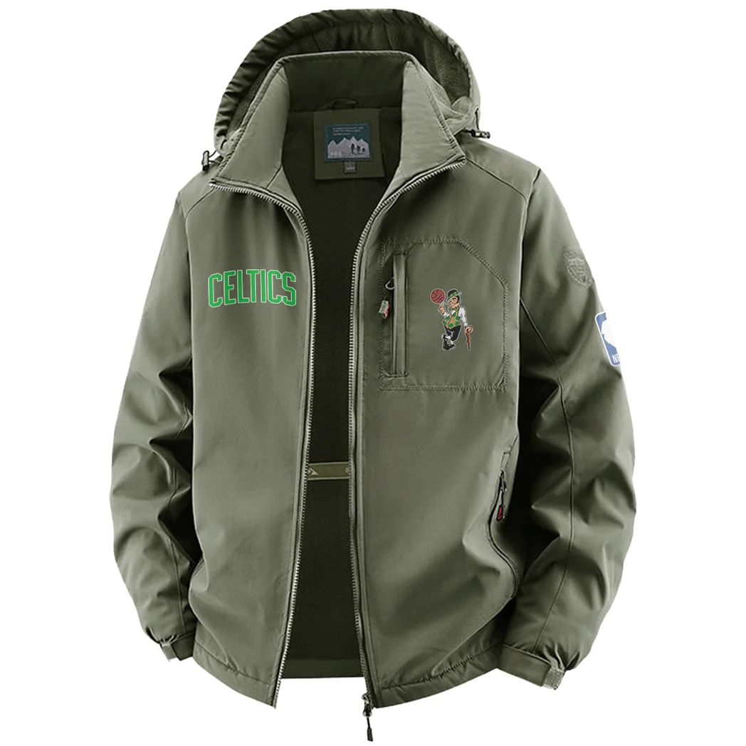 Pure Basketball Spirit Fleece Windbreaker Jacket, Insulated Windbreaker Fleece HVN1435BC - Green - Image 2