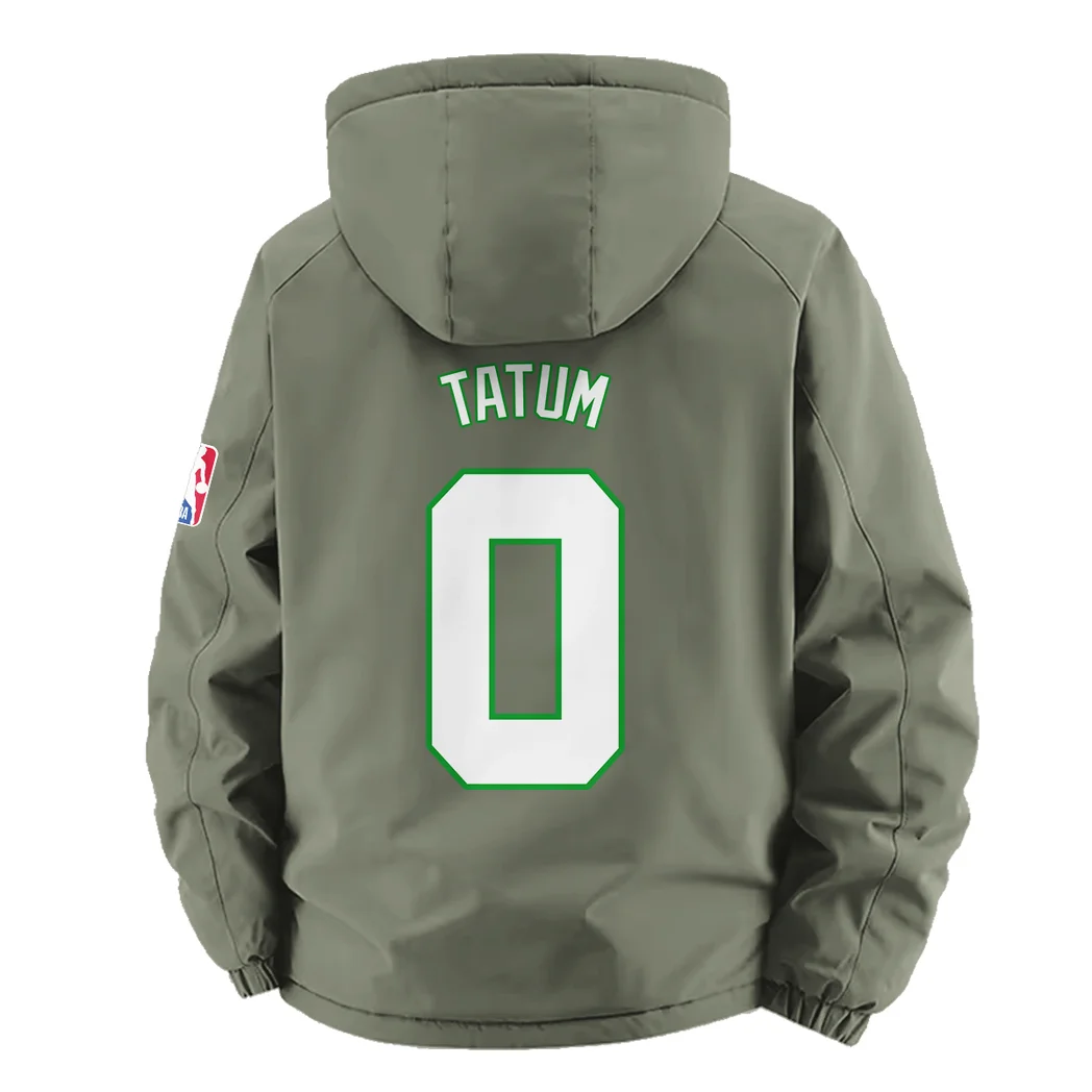 Pure Basketball Spirit Fleece Windbreaker Jacket, Insulated Windbreaker Fleece HVN1435BC - Green - Image 4