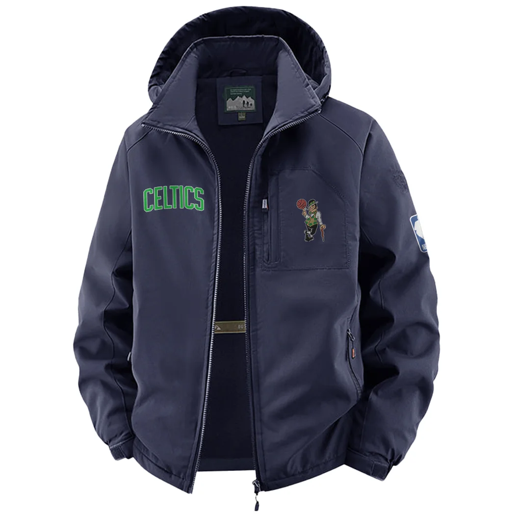 Pure Basketball Spirit Fleece Windbreaker Jacket, Insulated Windbreaker Fleece HVN1435BC - Navy - Image 2