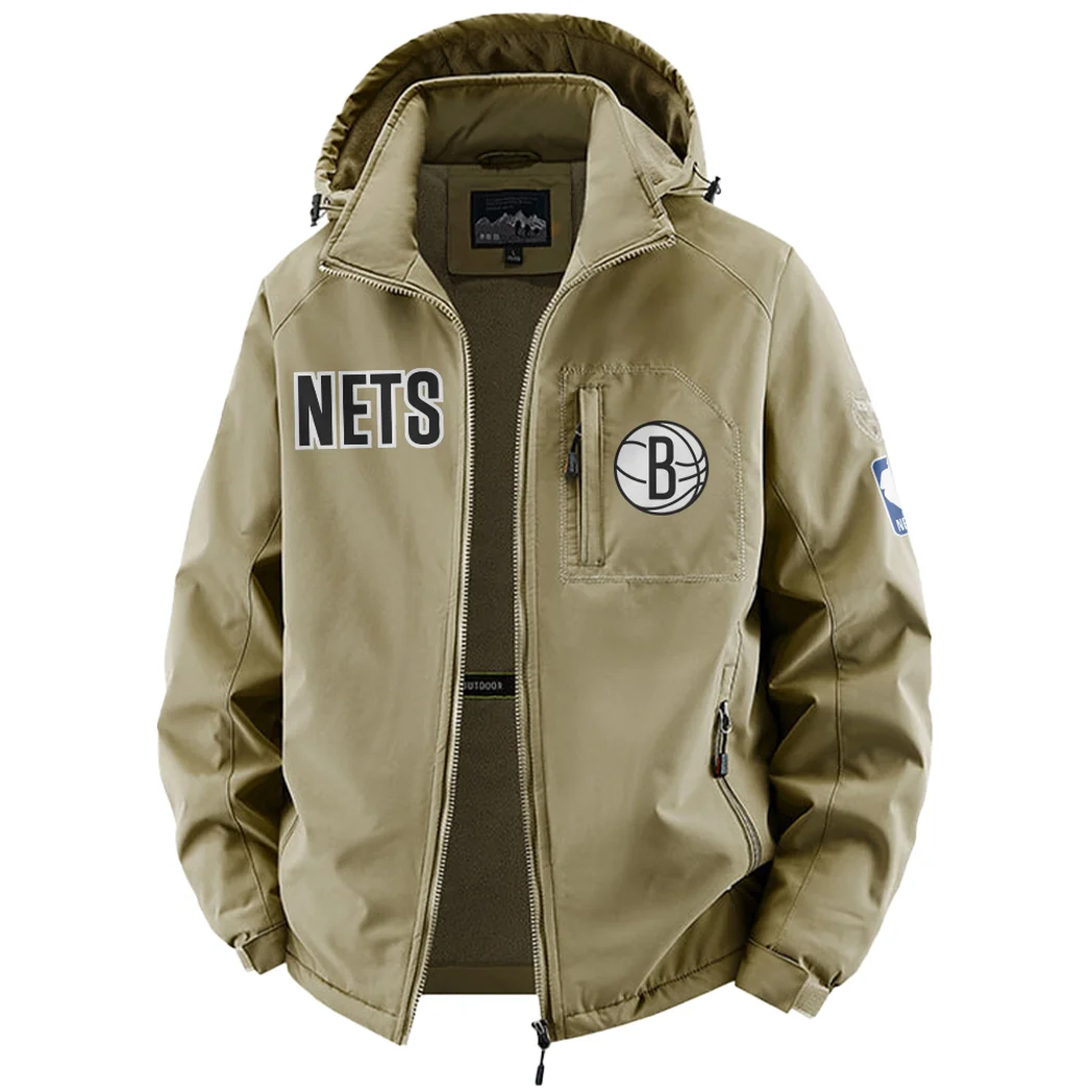 Loyal Fan Lifestyle Fleece Windbreaker Jacket, All-Weather Fleece Shield HVN1435BN - Khaki - Image 2