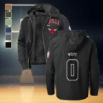 Loyal Supporter Crew Flannel Hoodie, Casual Sport Hooded Flannel HVN1435CB - Black