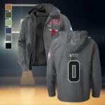 Loyal Supporter Crew Flannel Hoodie, Casual Sport Hooded Flannel HVN1435CB - Gray