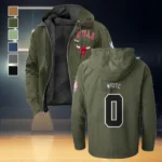 Loyal Supporter Crew Flannel Hoodie, Casual Sport Hooded Flannel HVN1435CB - Green