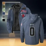 Loyal Supporter Crew Flannel Hoodie, Casual Sport Hooded Flannel HVN1435CB - Navy Blue