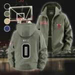 Loyal Supporter Crew Fleece Windbreaker Jacket, Windproof Fleece Hybrid HVN1435CB - Green