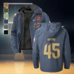 Rising Fan Spirit Flannel Hoodie, Fan Squad Flannel Hoodie HVN1435CC - Navy Blue