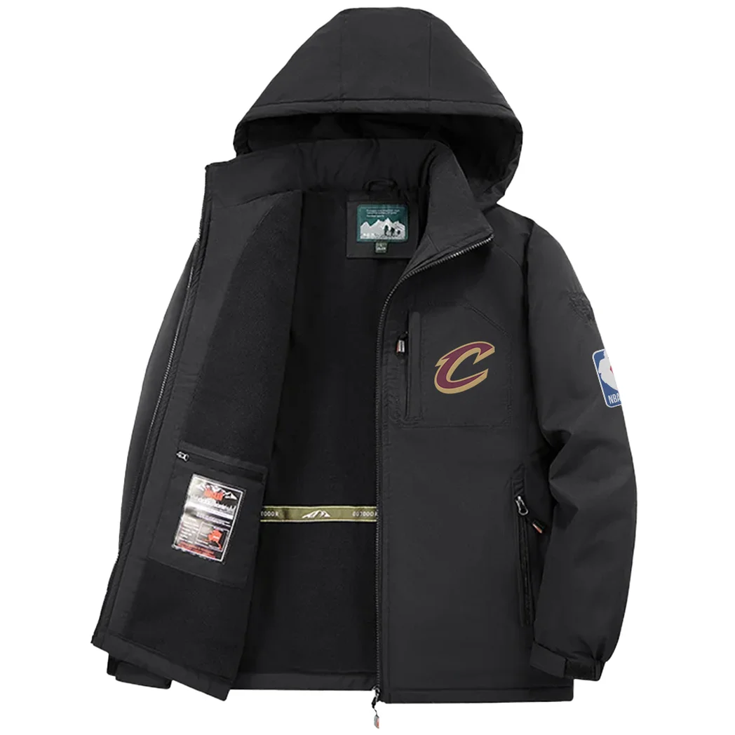 Rising Fan Spirit Fleece Windbreaker Jacket, Storm-Blocker Fleece HVN1435CC - Black - Image 3