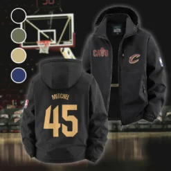 Rising Fan Spirit Fleece Windbreaker Jacket, Storm-Blocker Fleece HVN1435CC - Black