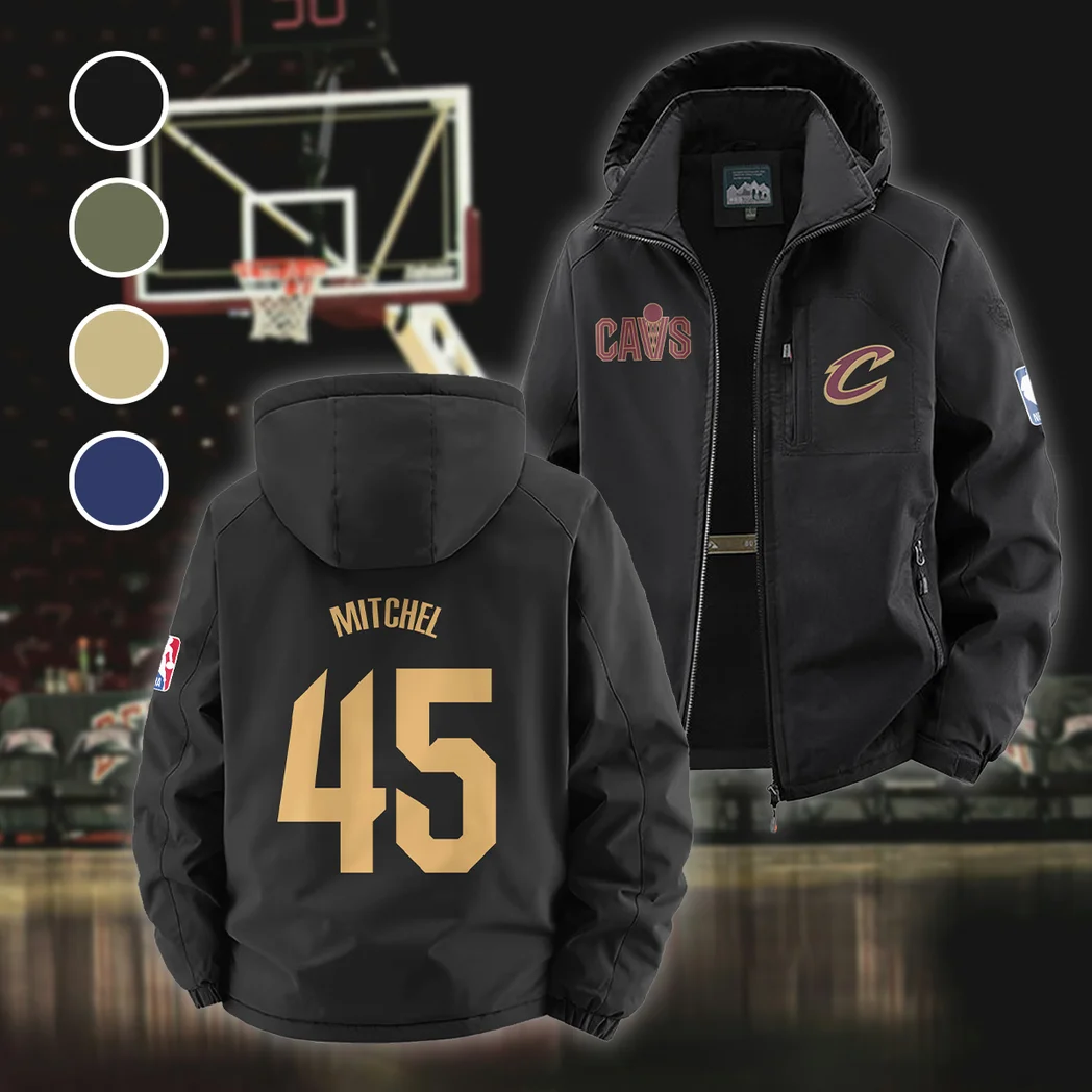 Rising Fan Spirit Fleece Windbreaker Jacket, Storm-Blocker Fleece HVN1435CC - Black
