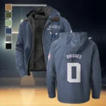Rising Hoop Energy Flannel Hoodie, Stadium Ready Flannel Hoodie HVN1435CH - Navy Blue