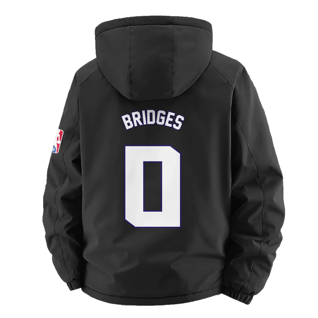Rising Hoop Energy Fleece Windbreaker Jacket, Core-Warmth Windbreaker HVN1435CH - Black - Image 4