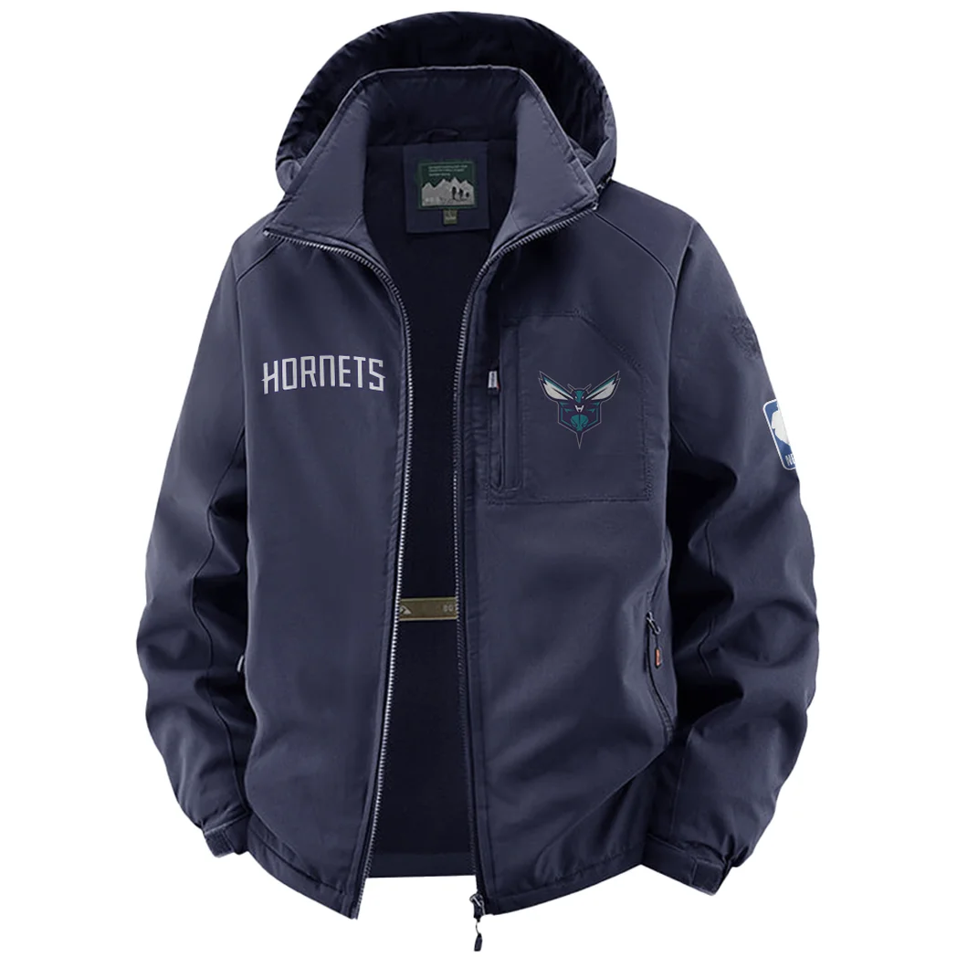 Rising Hoop Energy Fleece Windbreaker Jacket, Core-Warmth Windbreaker HVN1435CH - Navy - Image 2