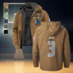 All-Season Fan Spirit Flannel Hoodie, Everyday Supporter Hooded Flannel HVN1435DM - Camel