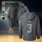 All-Season Fan Spirit Flannel Hoodie, Everyday Supporter Hooded Flannel HVN1435DM - Gray