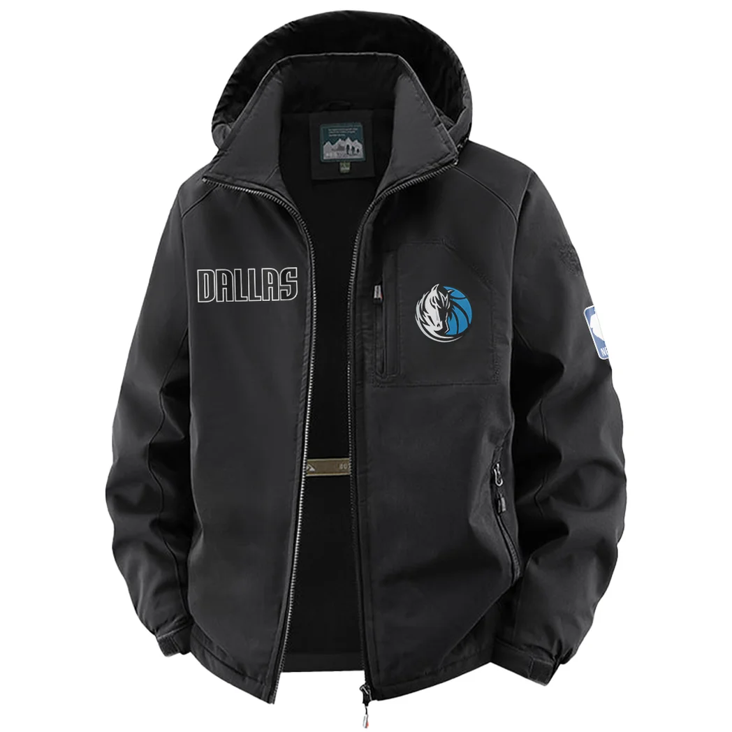 All-Season Fan Spirit Fleece Windbreaker Jacket, Essential Cold & Wind Barrier HVN1435DM - Black - Image 2