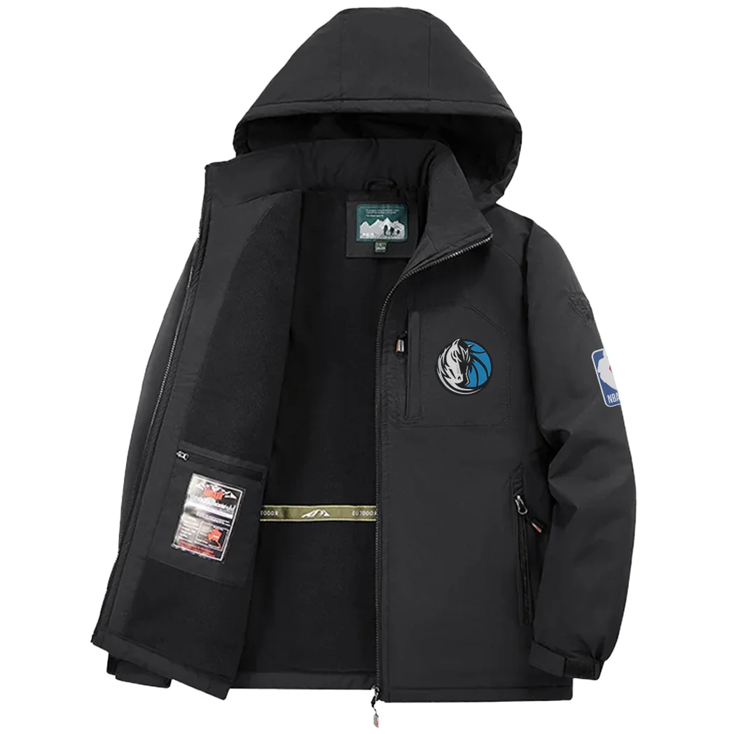 All-Season Fan Spirit Fleece Windbreaker Jacket, Essential Cold & Wind Barrier HVN1435DM - Black - Image 3