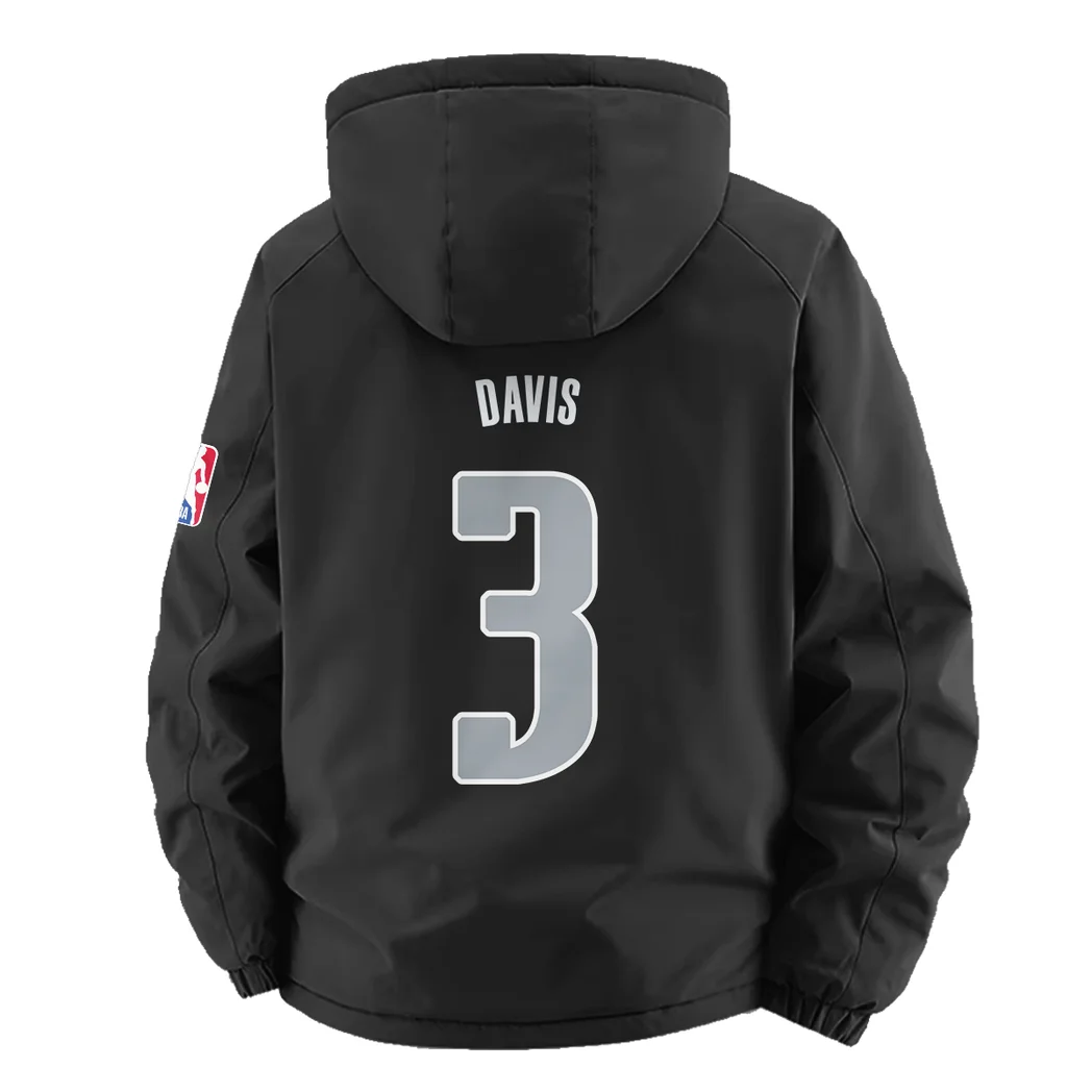 All-Season Fan Spirit Fleece Windbreaker Jacket, Essential Cold & Wind Barrier HVN1435DM - Black - Image 4
