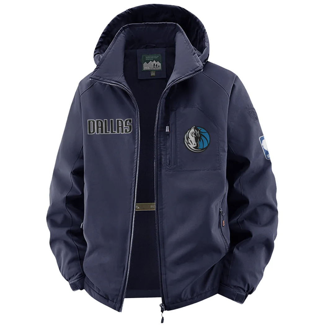 All-Season Fan Spirit Fleece Windbreaker Jacket, Essential Cold & Wind Barrier HVN1435DM - Navy - Image 2
