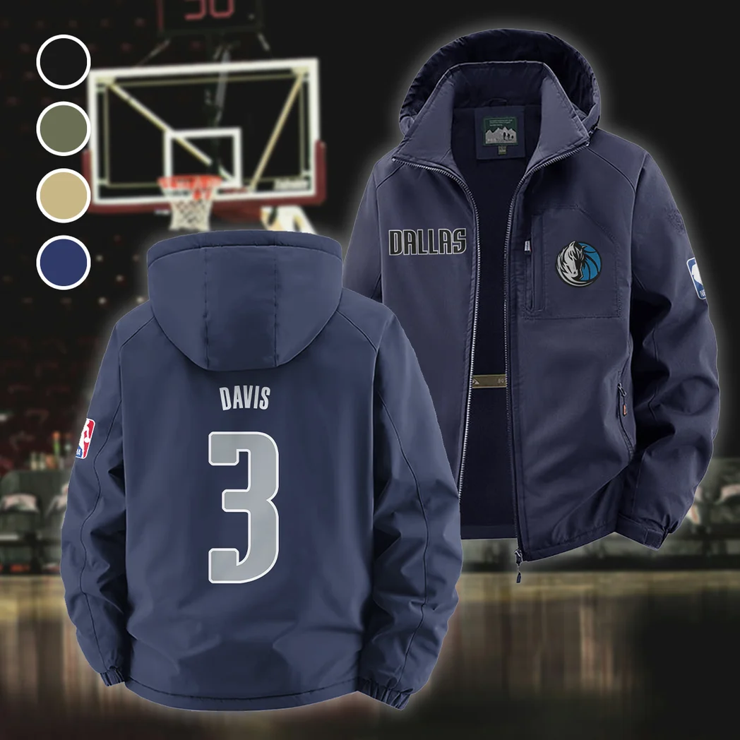 All-Season Fan Spirit Fleece Windbreaker Jacket, Essential Cold & Wind Barrier HVN1435DM - Navy