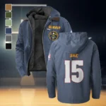 Court Passion Crew Flannel Hoodie, Team Spirit Flannel Hoodie HVN1435DN - Navy Blue