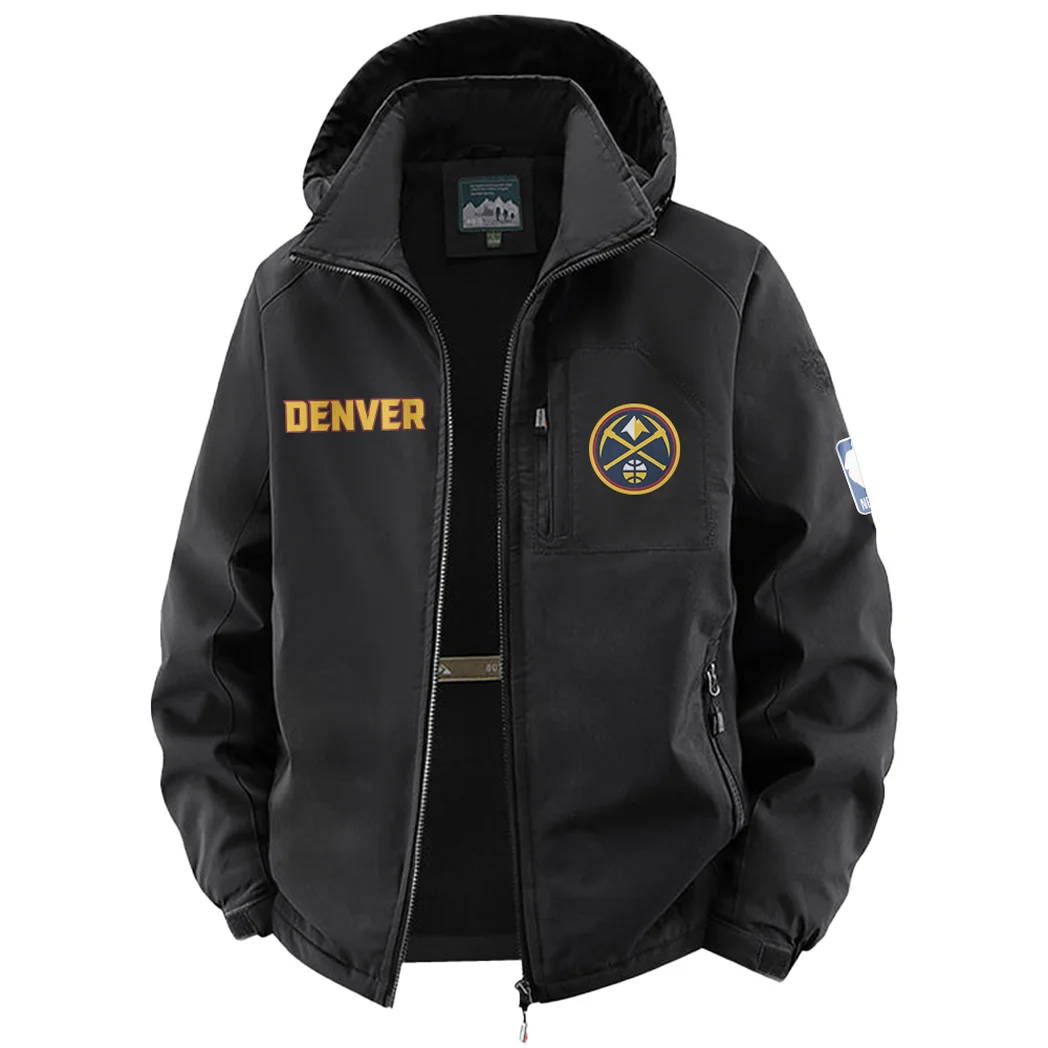 Court Passion Crew Fleece Windbreaker Jacket, Dual-Layer Protection Jacket HVN1435DN - Black - Image 2