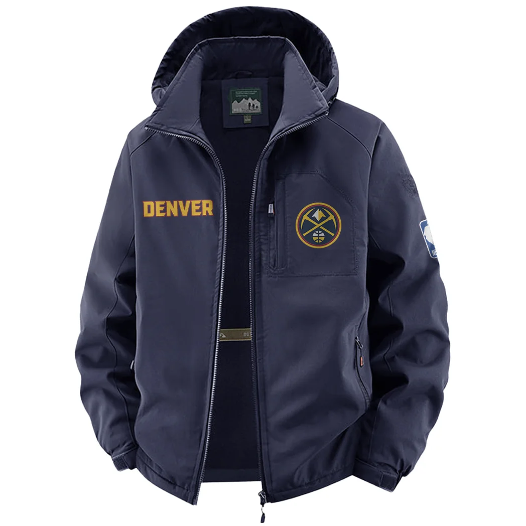 Court Passion Crew Fleece Windbreaker Jacket, Dual-Layer Protection Jacket HVN1435DN - Navy - Image 2