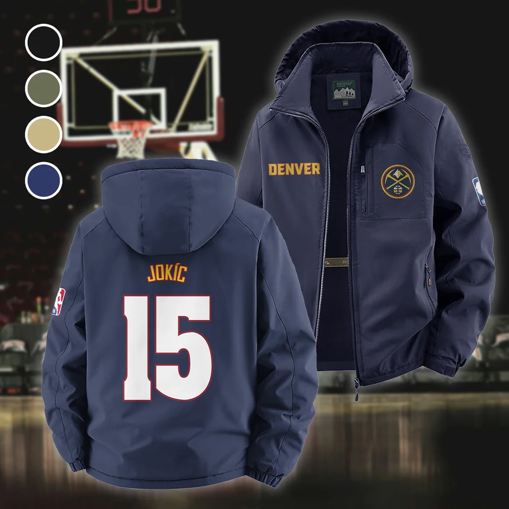 Court Passion Crew Fleece Windbreaker Jacket, Dual-Layer Protection Jacket HVN1435DN - Navy