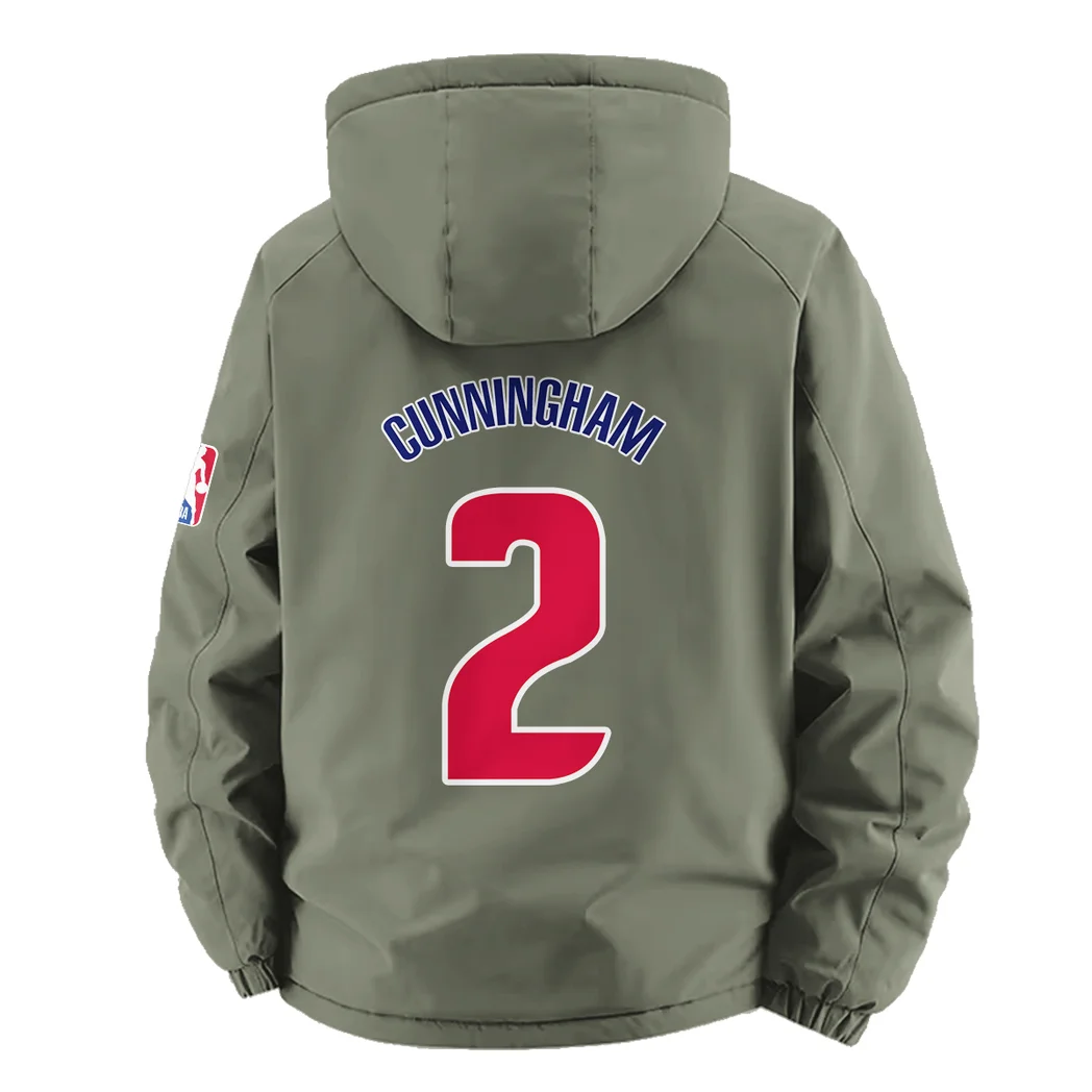 Hoop Passion Supporters Fleece Windbreaker Jacket, Weather-Guard Fleece HVN1435DP - Green - Image 4