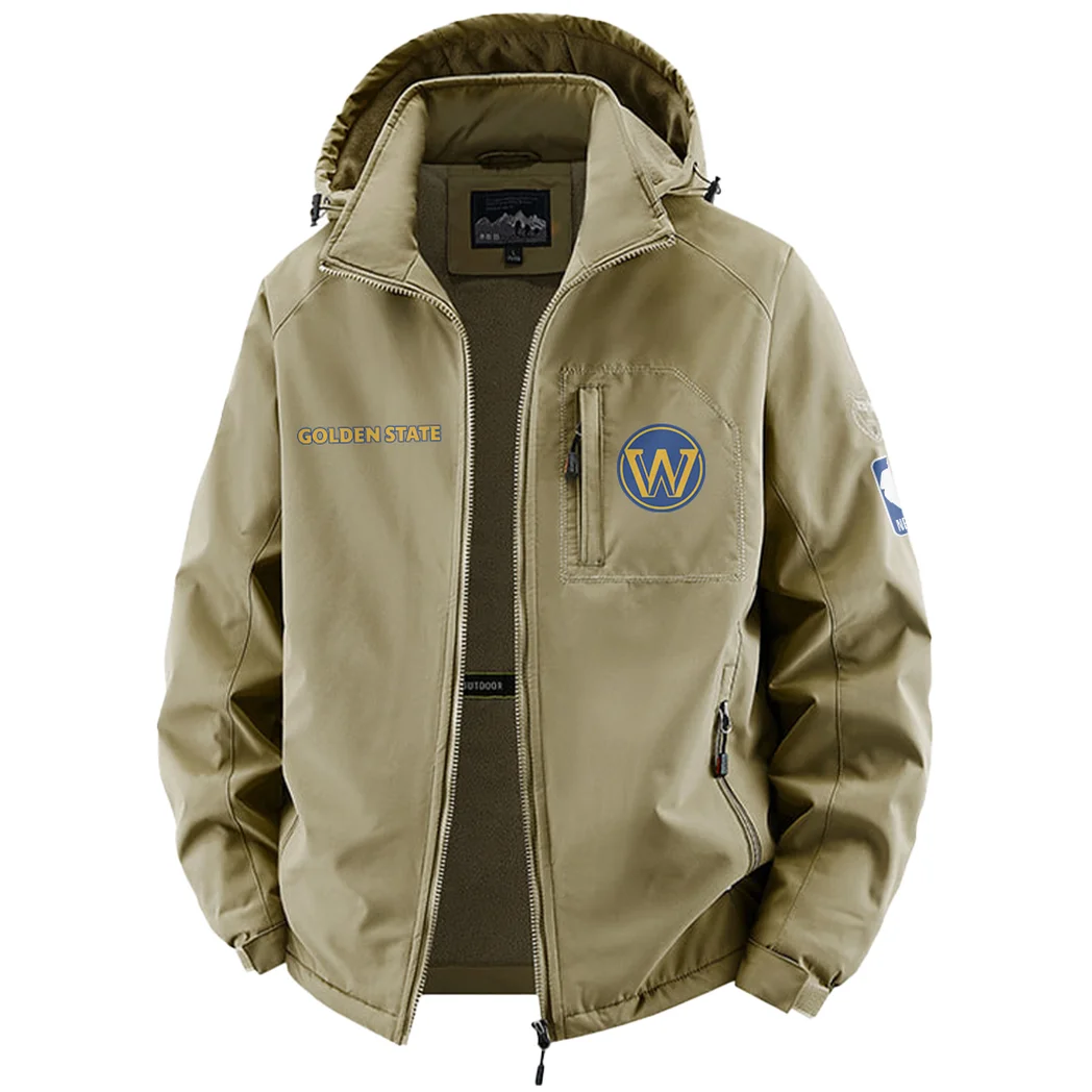 Play Spirit Fleece Windbreaker Jacket, Thermal Wind-Deflector HVN1435GS - Khaki - Image 2