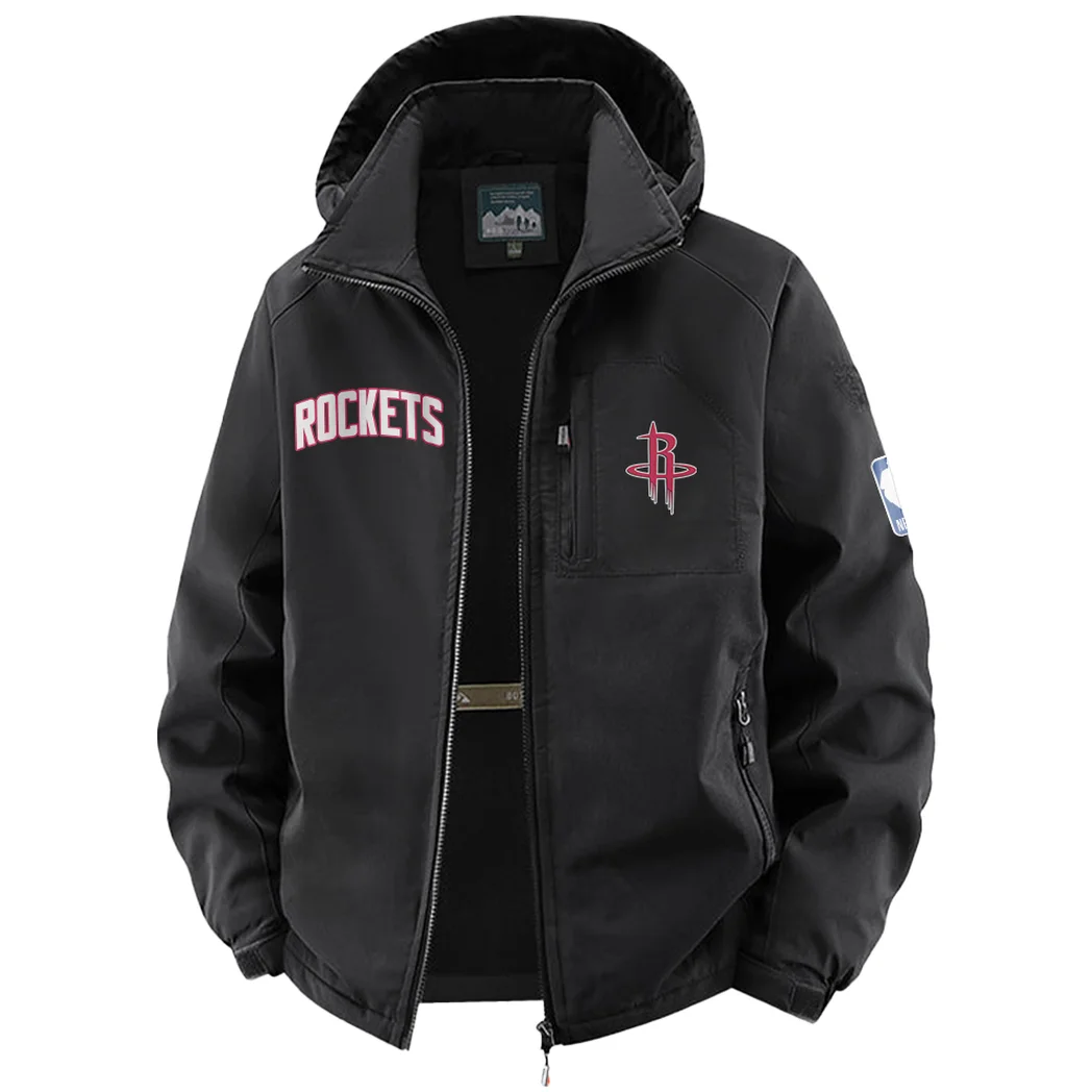 Streetwear Fan Lifestyle Fleece Windbreaker Jacket, Dynamic Trail Runner's Shell HVN1435HR - Black - Image 2