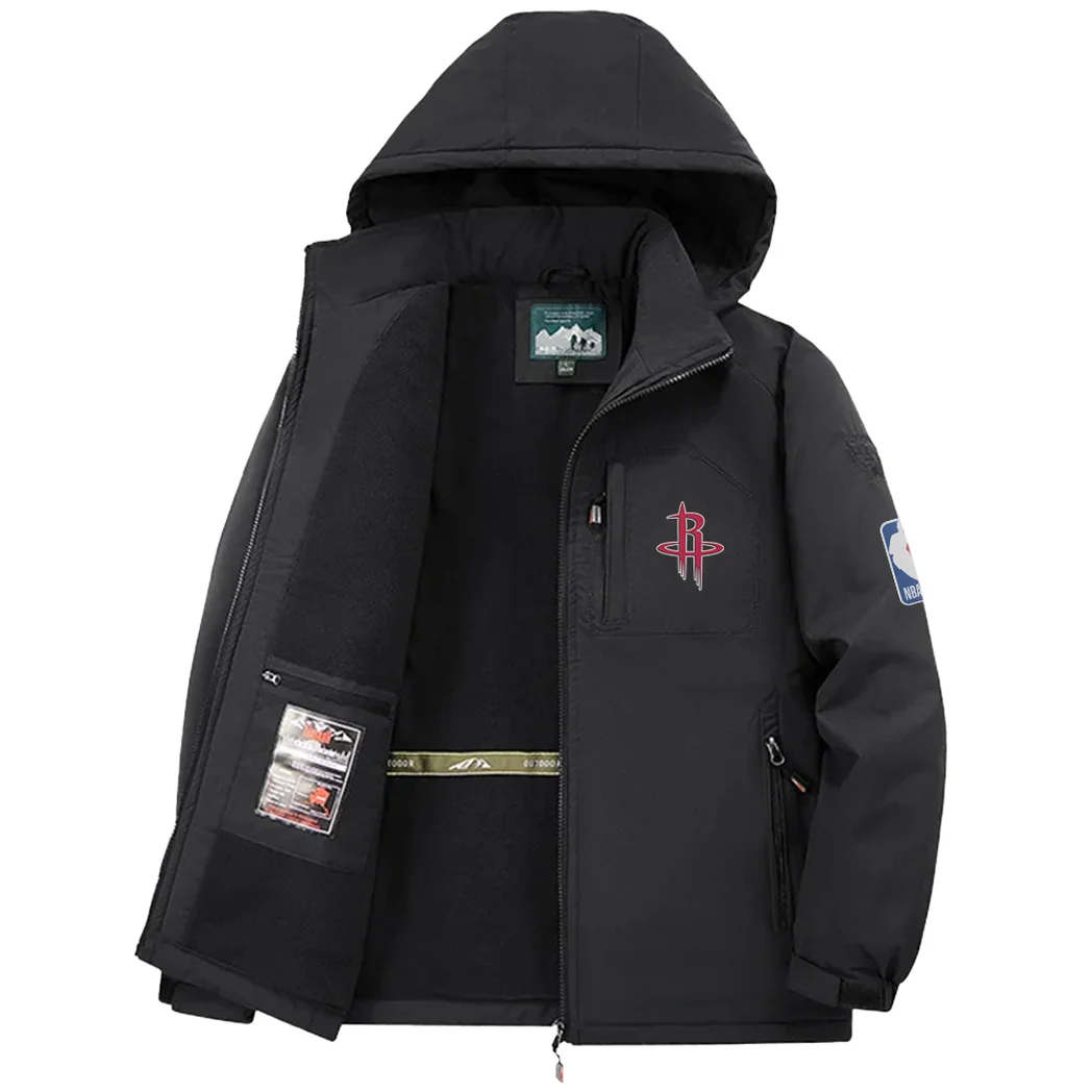 Streetwear Fan Lifestyle Fleece Windbreaker Jacket, Dynamic Trail Runner's Shell HVN1435HR - Black - Image 3