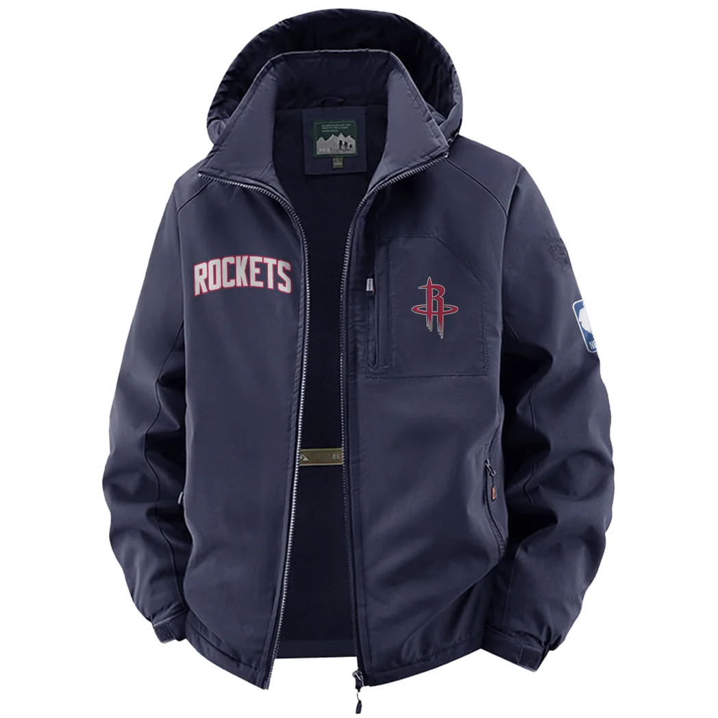 Streetwear Fan Lifestyle Fleece Windbreaker Jacket, Dynamic Trail Runner's Shell HVN1435HR - Navy - Image 2