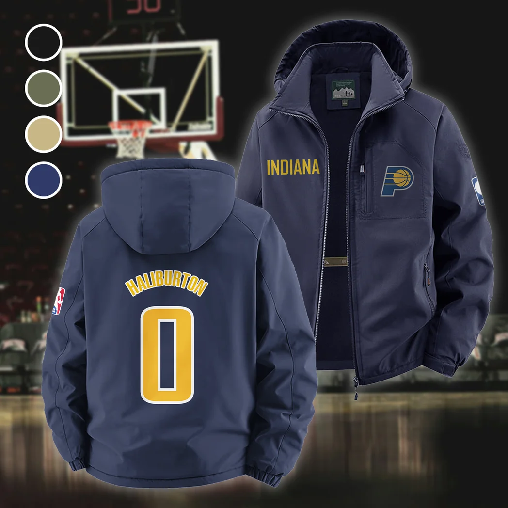 Streetwear Game Culture Fleece Windbreaker Jacket, High-Output Training Jacket HVN1435IP - Navy