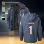 Rising Sport Fans Flannel Hoodie, Athletic Lifestyle Fan Hoodie HVN1435LA - Navy Blue