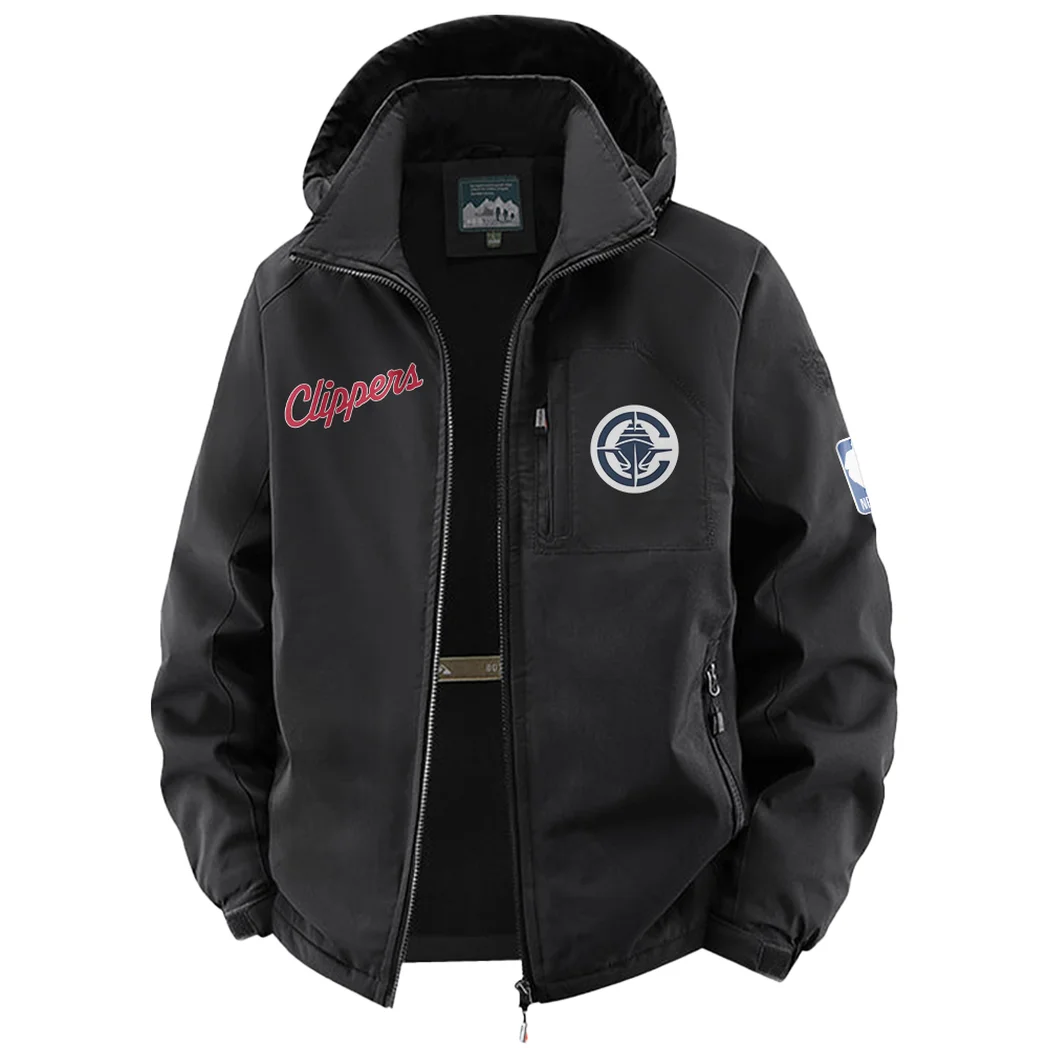 Rising Sport Fans Fleece Windbreaker Jacket, Performance Barrier Jacket HVN1435LA - Black - Image 2