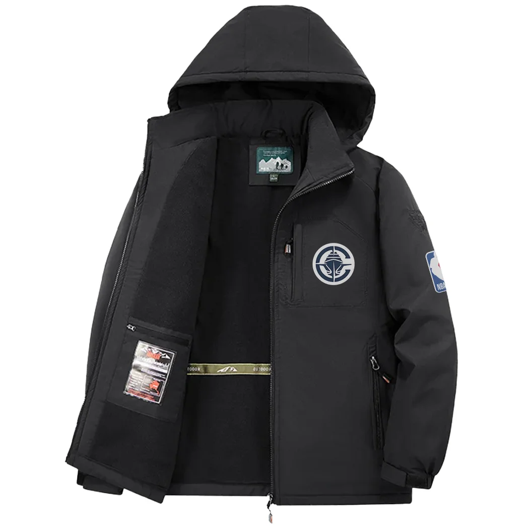 Rising Sport Fans Fleece Windbreaker Jacket, Performance Barrier Jacket HVN1435LA - Black - Image 3