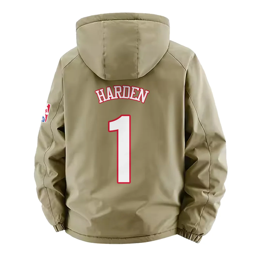 Rising Sport Fans Fleece Windbreaker Jacket, Performance Barrier Jacket HVN1435LA - Khaki - Image 4