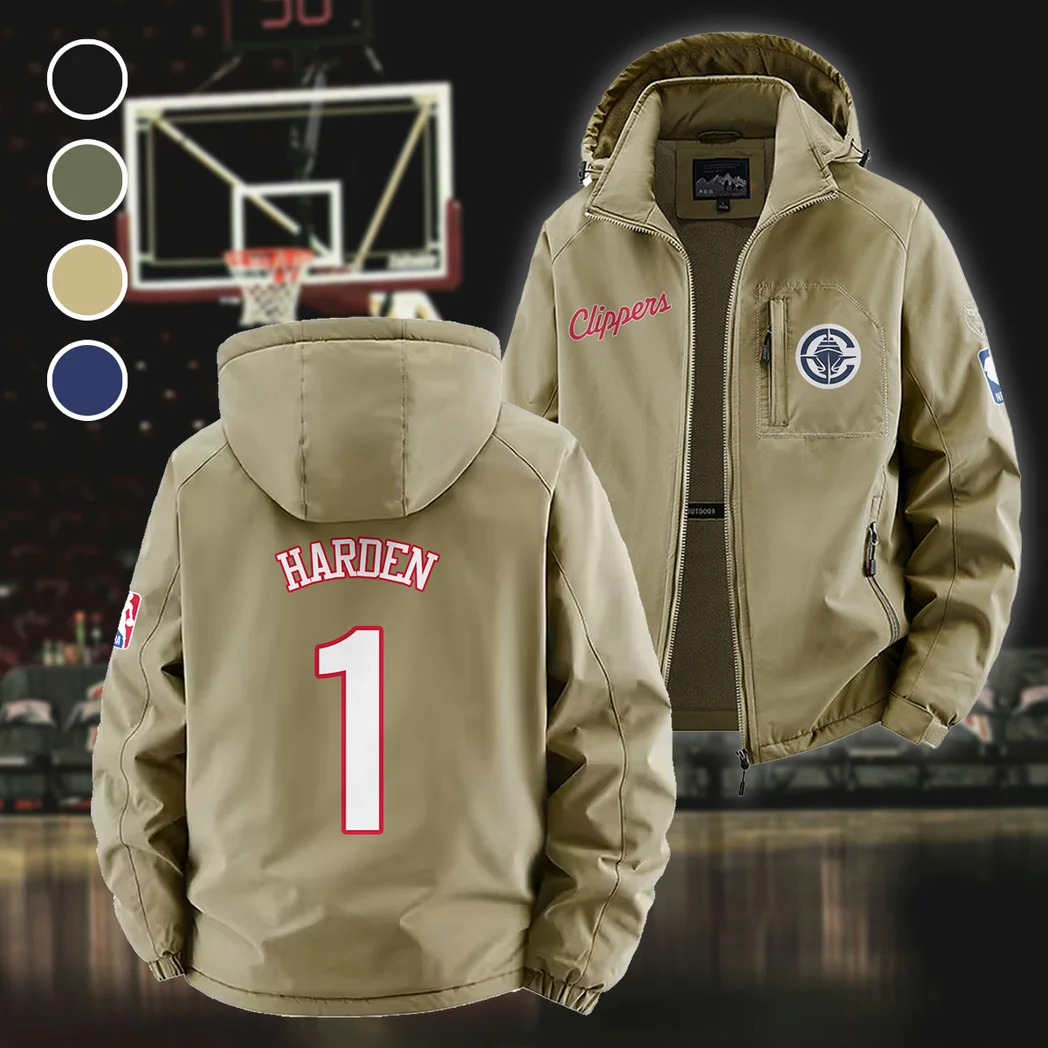 Rising Sport Fans Fleece Windbreaker Jacket, Performance Barrier Jacket HVN1435LA - Khaki