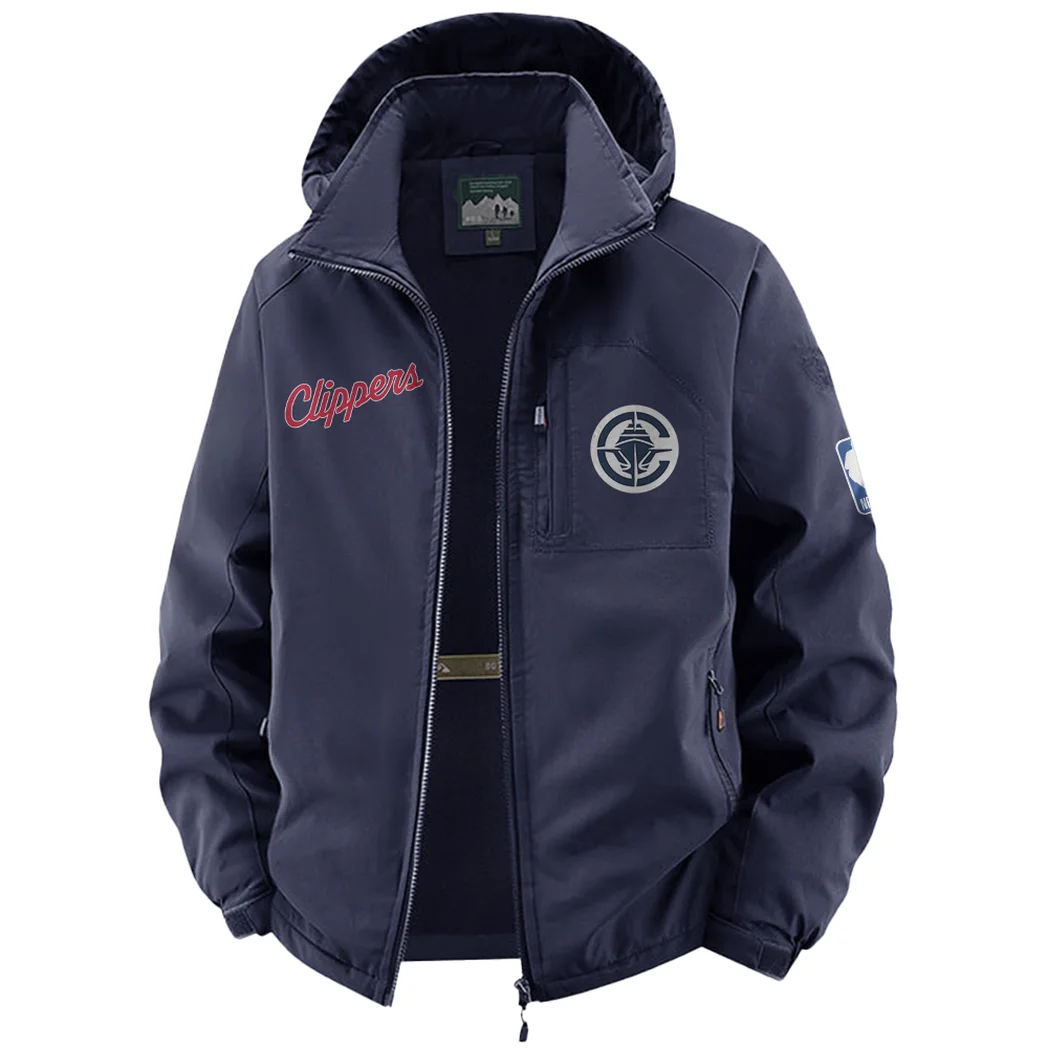 Rising Sport Fans Fleece Windbreaker Jacket, Performance Barrier Jacket HVN1435LA - Navy - Image 2
