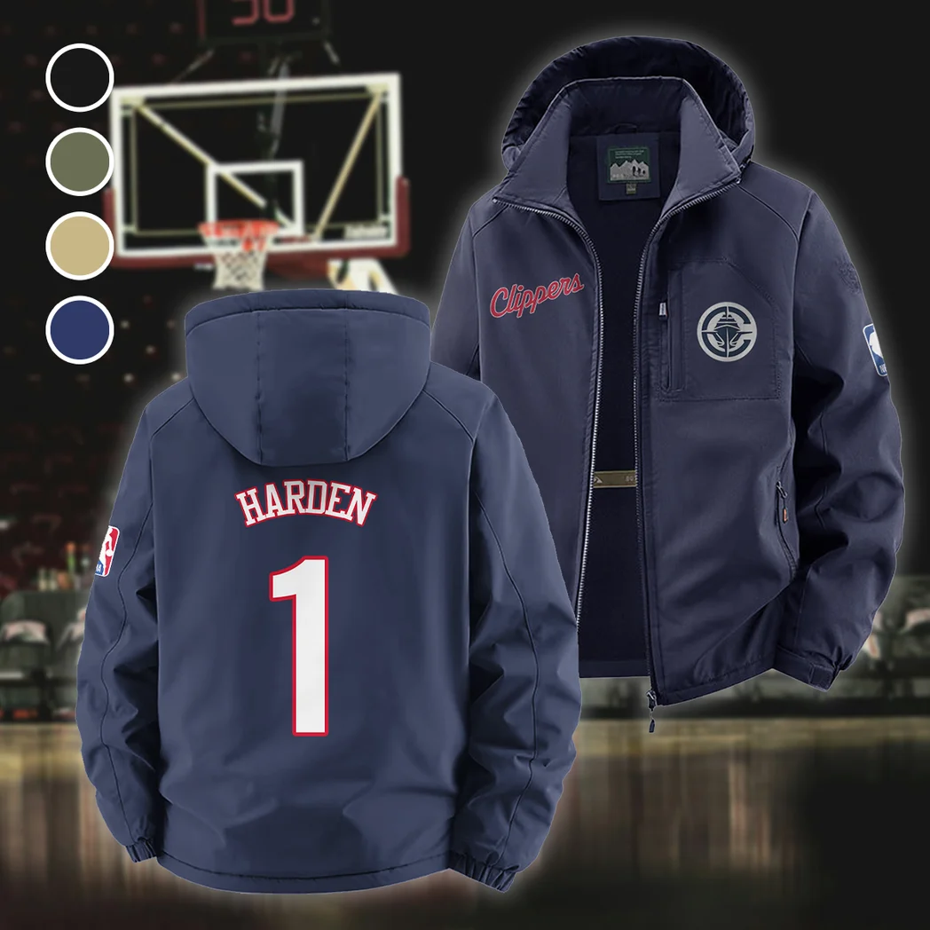 Rising Sport Fans Fleece Windbreaker Jacket, Performance Barrier Jacket HVN1435LA - Navy