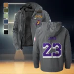 Everyday Supporter Nation Flannel Hoodie, Classic Flannel Sport Hoodie HVN1435LA - Gray