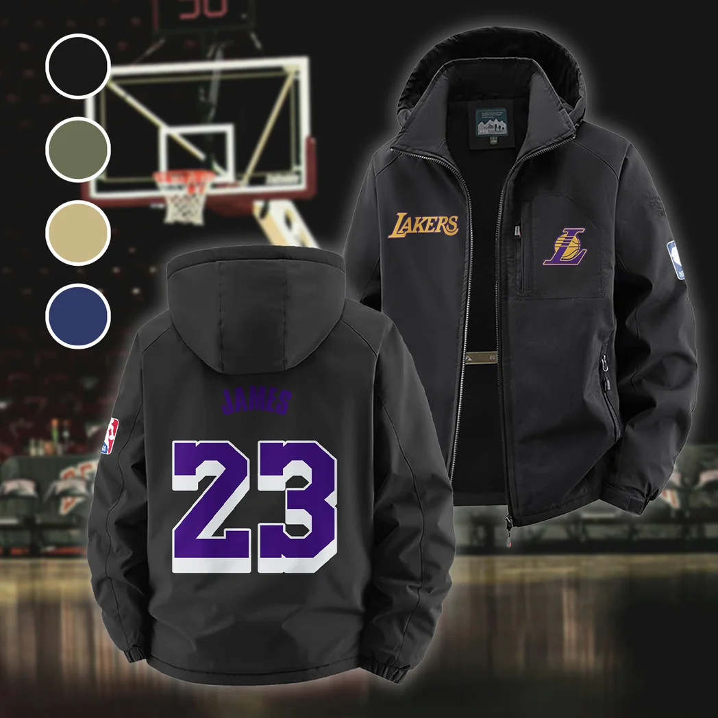 Everyday Supporter Nation Fleece Windbreaker Jacket, Multi-Sport Weather Jacket HVN1435LA - Black