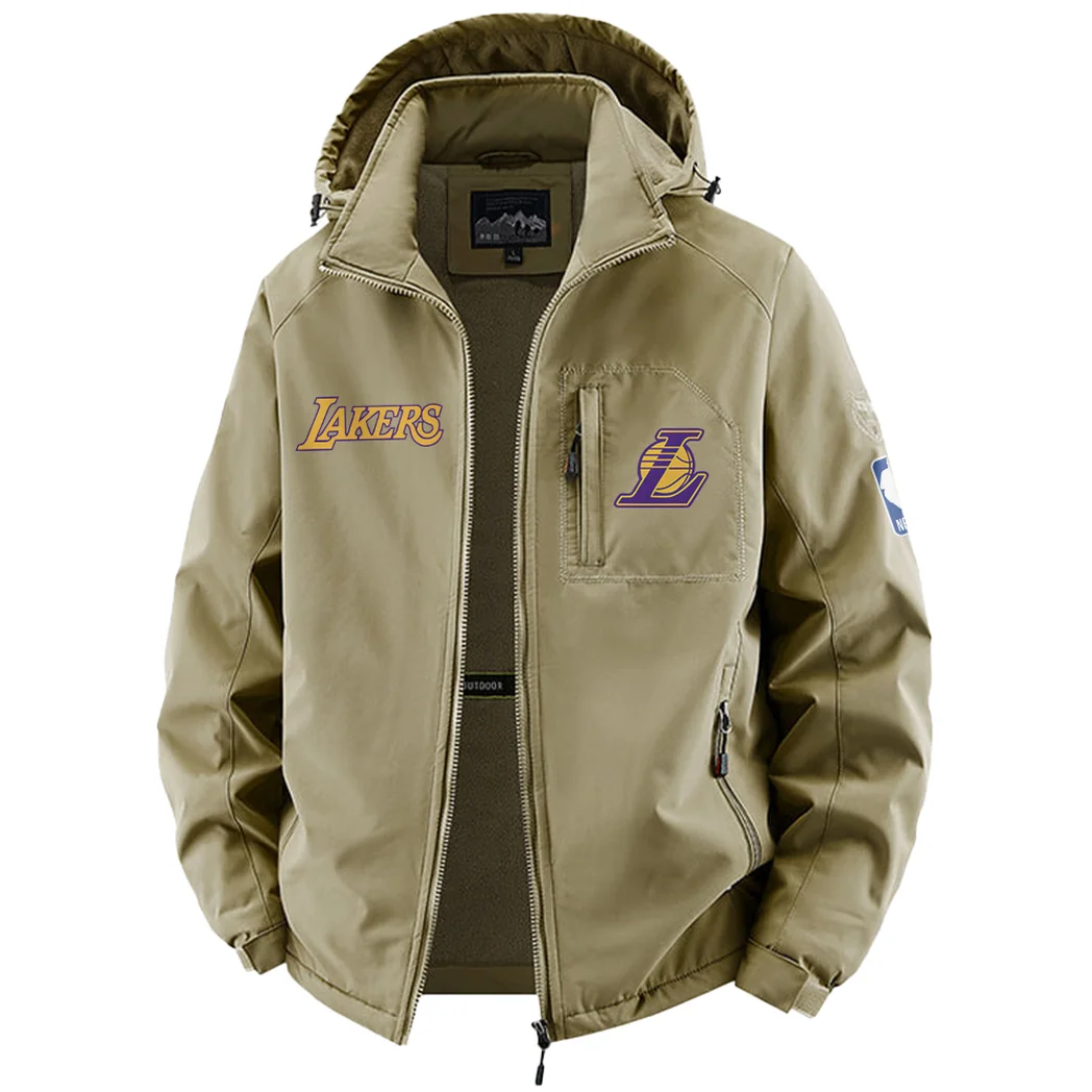 Everyday Supporter Nation Fleece Windbreaker Jacket, Multi-Sport Weather Jacket HVN1435LA - Khaki - Image 2