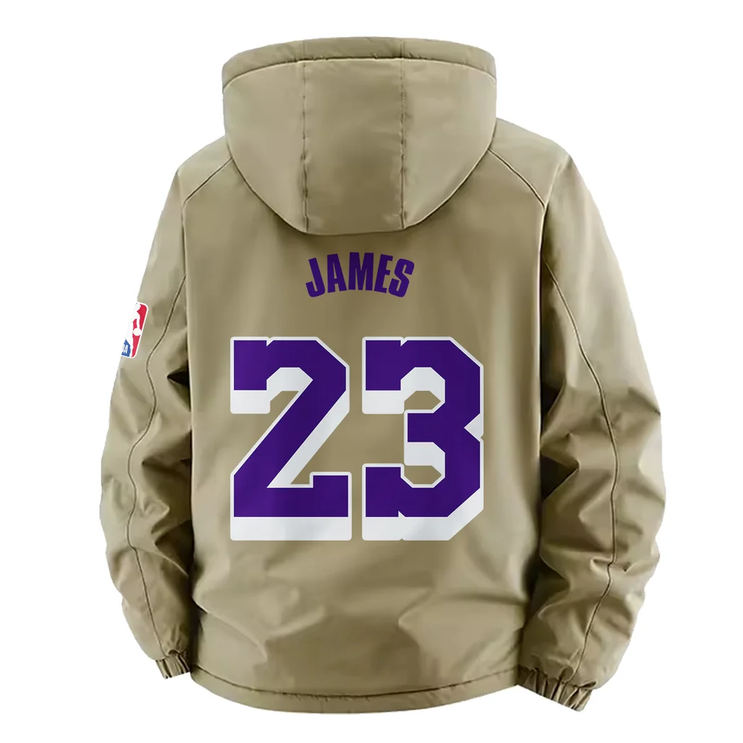 Everyday Supporter Nation Fleece Windbreaker Jacket, Multi-Sport Weather Jacket HVN1435LA - Khaki - Image 4