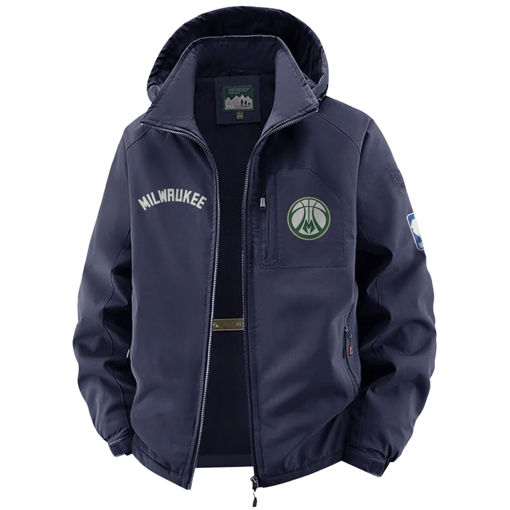 Everyday Fan Lifestyle Fleece Windbreaker Jacket, Expedition Wind Fleece HVN1435MB - Navy - Image 2