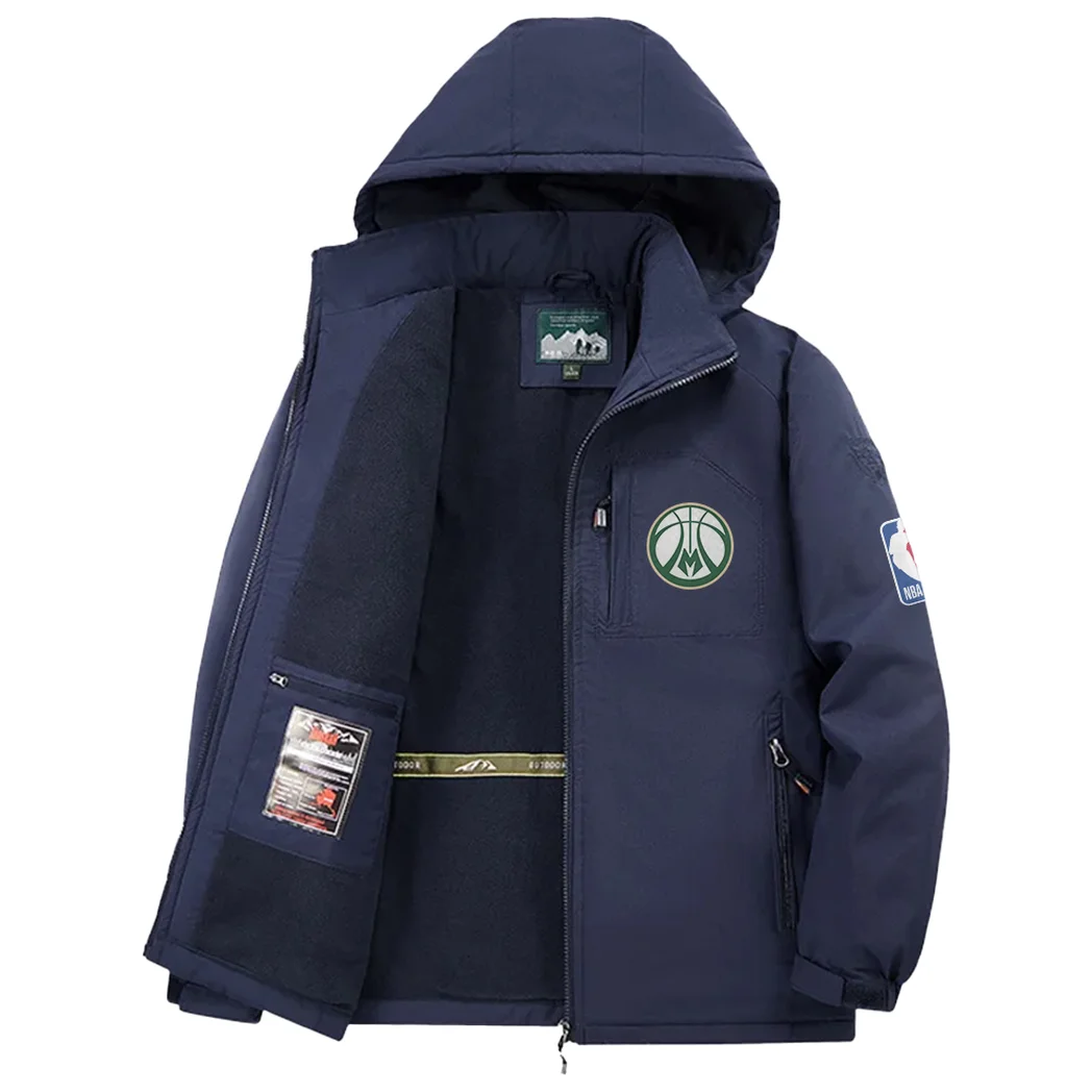 Everyday Fan Lifestyle Fleece Windbreaker Jacket, Expedition Wind Fleece HVN1435MB - Navy - Image 3