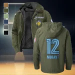 Streetwear Supporter Crew Flannel Hoodie, All-Season Fan Hoodie HVN1435MG - Green