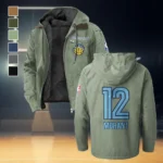 Streetwear Supporter Crew Flannel Hoodie, All-Season Fan Hoodie HVN1435MG - Light Green